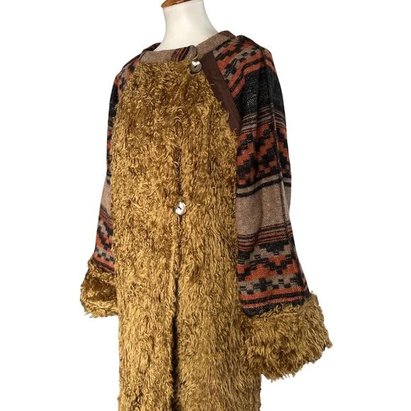 Early Y2K Another Important Culture Reversible Wool & Shearling Coat – M - Picture 6 of 12